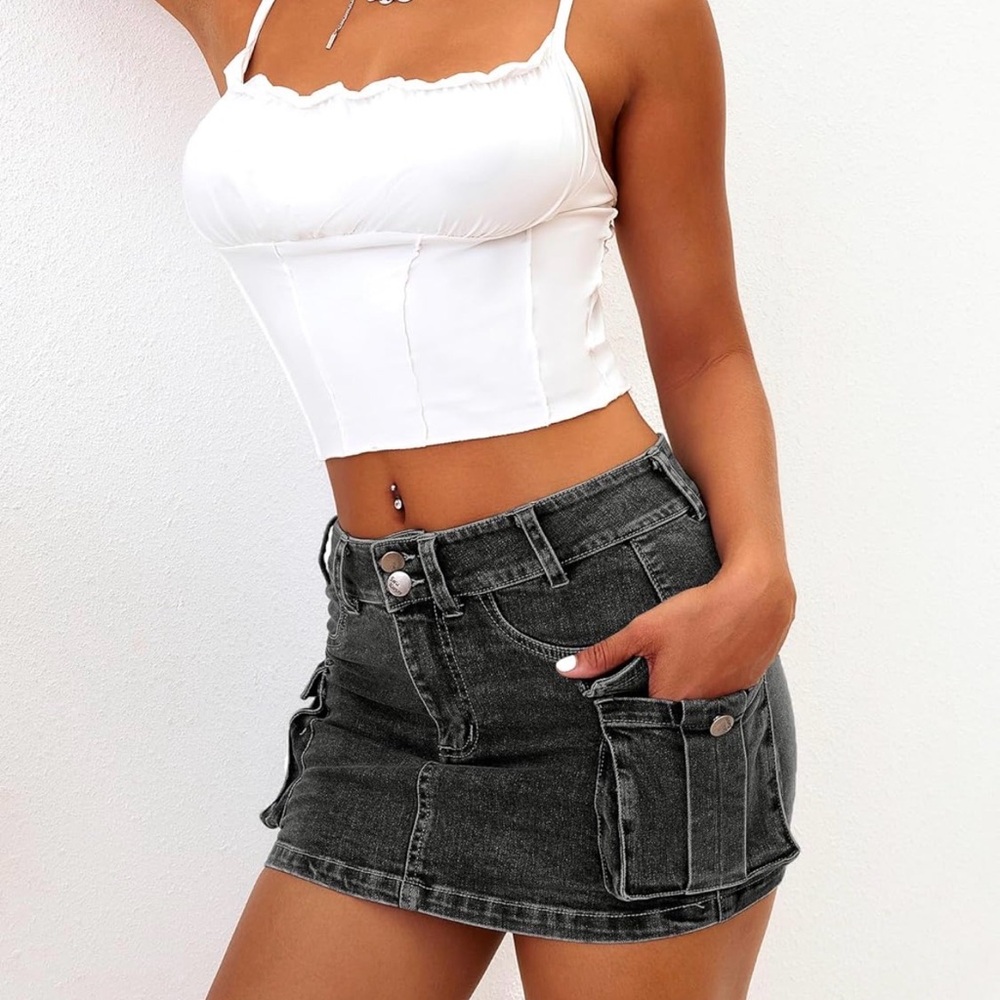 Denim shirt with pockets